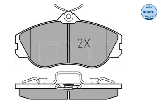 Bremsbelagsatz, Scheibenbremse Vorderachse MEYLE 025 211 3819/W Bild Bremsbelagsatz, Scheibenbremse Vorderachse MEYLE 025 211 3819/W
