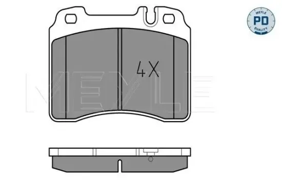 Bremsbelagsatz, Scheibenbremse Vorderachse MEYLE 025 211 5317/PD Bild Bremsbelagsatz, Scheibenbremse Vorderachse MEYLE 025 211 5317/PD