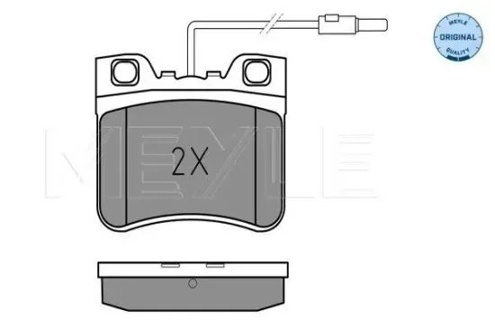 Bremsbelagsatz, Scheibenbremse Vorderachse MEYLE 025 212 6717/W Bild Bremsbelagsatz, Scheibenbremse Vorderachse MEYLE 025 212 6717/W