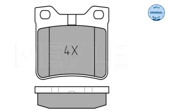 Bremsbelagsatz, Scheibenbremse Hinterachse MEYLE 025 212 7817 Bild Bremsbelagsatz, Scheibenbremse Hinterachse MEYLE 025 212 7817