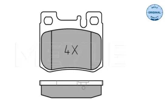 Bremsbelagsatz, Scheibenbremse Hinterachse MEYLE 025 213 0115 Bild Bremsbelagsatz, Scheibenbremse Hinterachse MEYLE 025 213 0115