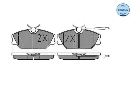 Bremsbelagsatz, Scheibenbremse MEYLE 025 213 8818/W Bild Bremsbelagsatz, Scheibenbremse MEYLE 025 213 8818/W