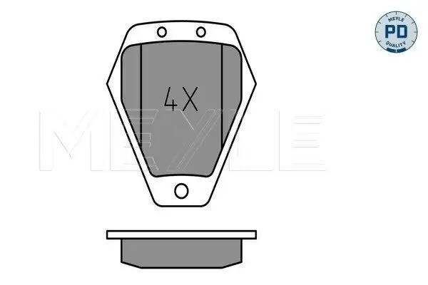 Bremsbelagsatz, Scheibenbremse MEYLE 025 214 5418/PD Bild Bremsbelagsatz, Scheibenbremse MEYLE 025 214 5418/PD