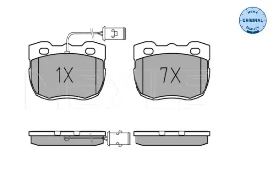 Bremsbelagsatz, Scheibenbremse Vorderachse MEYLE 025 214 5918/W Bild Bremsbelagsatz, Scheibenbremse Vorderachse MEYLE 025 214 5918/W