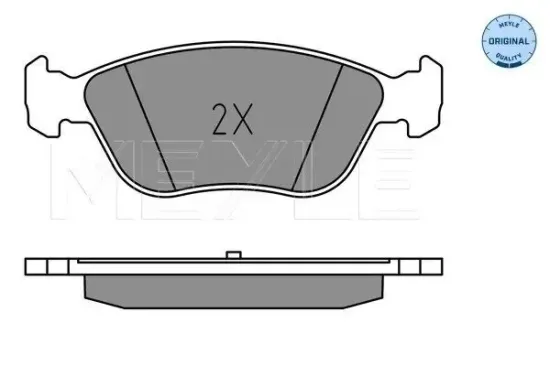 Bremsbelagsatz, Scheibenbremse Vorderachse MEYLE 025 214 9219 Bild Bremsbelagsatz, Scheibenbremse Vorderachse MEYLE 025 214 9219