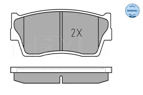 Bremsbelagsatz, Scheibenbremse Vorderachse MEYLE 025 215 0014/W Bild Bremsbelagsatz, Scheibenbremse Vorderachse MEYLE 025 215 0014/W