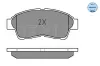 Bremsbelagsatz, Scheibenbremse MEYLE 025 216 0117/W Bild Bremsbelagsatz, Scheibenbremse MEYLE 025 216 0117/W