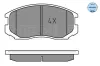 Bremsbelagsatz, Scheibenbremse Vorderachse MEYLE 025 216 5015 Bild Bremsbelagsatz, Scheibenbremse Vorderachse MEYLE 025 216 5015