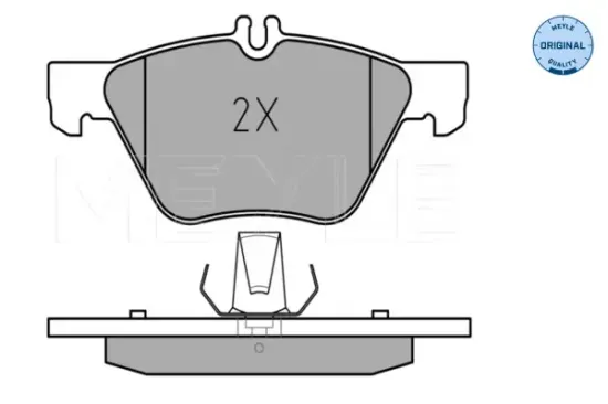 Bremsbelagsatz, Scheibenbremse Vorderachse MEYLE 025 216 7020 Bild Bremsbelagsatz, Scheibenbremse Vorderachse MEYLE 025 216 7020
