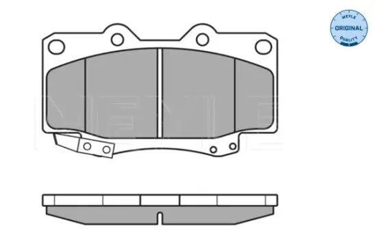 Bremsbelagsatz, Scheibenbremse Vorderachse MEYLE 025 216 7915/W Bild Bremsbelagsatz, Scheibenbremse Vorderachse MEYLE 025 216 7915/W
