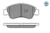 Bremsbelagsatz, Scheibenbremse Vorderachse MEYLE 025 216 9715/PD Bild Bremsbelagsatz, Scheibenbremse Vorderachse MEYLE 025 216 9715/PD