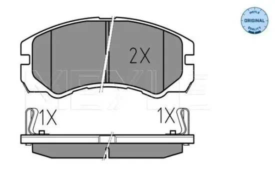 Bremsbelagsatz, Scheibenbremse Vorderachse MEYLE 025 218 4516/W Bild Bremsbelagsatz, Scheibenbremse Vorderachse MEYLE 025 218 4516/W