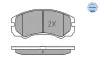 Bremsbelagsatz, Scheibenbremse Vorderachse MEYLE 025 218 4516/W Bild Bremsbelagsatz, Scheibenbremse Vorderachse MEYLE 025 218 4516/W