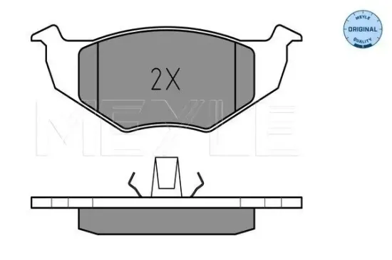 Bremsbelagsatz, Scheibenbremse MEYLE 025 218 6617 Bild Bremsbelagsatz, Scheibenbremse MEYLE 025 218 6617