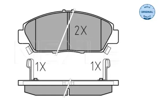 Bremsbelagsatz, Scheibenbremse Vorderachse MEYLE 025 218 7918/W Bild Bremsbelagsatz, Scheibenbremse Vorderachse MEYLE 025 218 7918/W