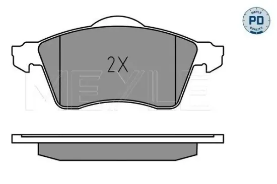 Bremsbelagsatz, Scheibenbremse Vorderachse MEYLE 025 218 8319/PD Bild Bremsbelagsatz, Scheibenbremse Vorderachse MEYLE 025 218 8319/PD