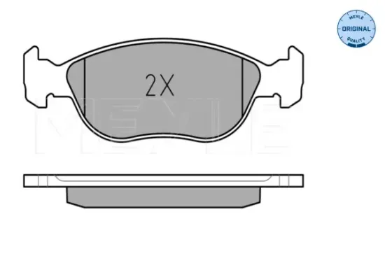 Bremsbelagsatz, Scheibenbremse Vorderachse MEYLE 025 219 2717/W Bild Bremsbelagsatz, Scheibenbremse Vorderachse MEYLE 025 219 2717/W