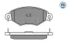 Bremsbelagsatz, Scheibenbremse Vorderachse MEYLE 025 219 8018/PD Bild Bremsbelagsatz, Scheibenbremse Vorderachse MEYLE 025 219 8018/PD