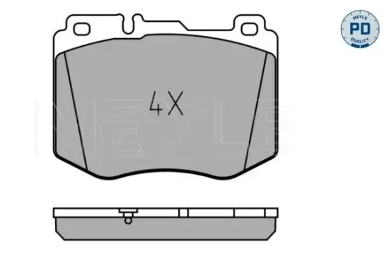 Bremsbelagsatz, Scheibenbremse Vorderachse MEYLE 025 220 4718/PD Bild Bremsbelagsatz, Scheibenbremse Vorderachse MEYLE 025 220 4718/PD