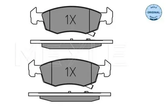 Bremsbelagsatz, Scheibenbremse Vorderachse MEYLE 025 221 4317 Bild Bremsbelagsatz, Scheibenbremse Vorderachse MEYLE 025 221 4317