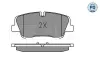 Bremsbelagsatz, Scheibenbremse Hinterachse MEYLE 025 224 1817/PD Bild Bremsbelagsatz, Scheibenbremse Hinterachse MEYLE 025 224 1817/PD