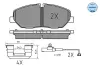 Bremsbelagsatz, Scheibenbremse Vorderachse MEYLE 025 224 2020/PD Bild Bremsbelagsatz, Scheibenbremse Vorderachse MEYLE 025 224 2020/PD