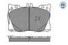 Bremsbelagsatz, Scheibenbremse Vorderachse MEYLE 025 225 8618/PD Bild Bremsbelagsatz, Scheibenbremse Vorderachse MEYLE 025 225 8618/PD