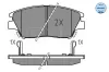 Bremsbelagsatz, Scheibenbremse Vorderachse MEYLE 025 225 9018 Bild Bremsbelagsatz, Scheibenbremse Vorderachse MEYLE 025 225 9018