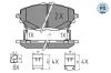 Bremsbelagsatz, Scheibenbremse Vorderachse MEYLE 025 227 8218/PD Bild Bremsbelagsatz, Scheibenbremse Vorderachse MEYLE 025 227 8218/PD