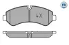 Bremsbelagsatz, Scheibenbremse Hinterachse MEYLE 025 227 9120/PD Bild Bremsbelagsatz, Scheibenbremse Hinterachse MEYLE 025 227 9120/PD