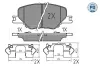 Bremsbelagsatz, Scheibenbremse Vorderachse MEYLE 025 228 3819/PD Bild Bremsbelagsatz, Scheibenbremse Vorderachse MEYLE 025 228 3819/PD