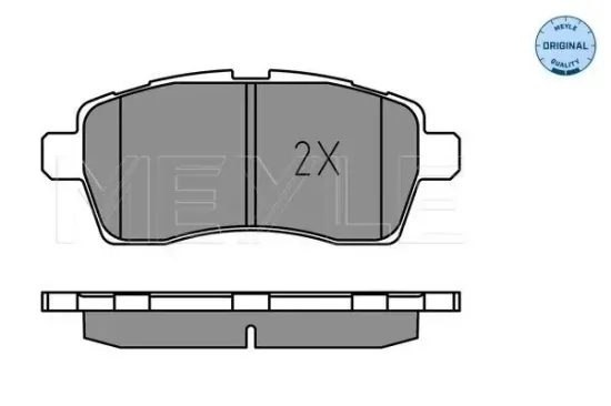 Bremsbelagsatz, Scheibenbremse Vorderachse MEYLE 025 228 5015 Bild Bremsbelagsatz, Scheibenbremse Vorderachse MEYLE 025 228 5015