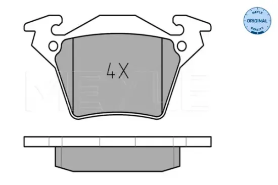 Bremsbelagsatz, Scheibenbremse Hinterachse MEYLE 025 230 2017 Bild Bremsbelagsatz, Scheibenbremse Hinterachse MEYLE 025 230 2017