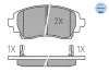 Bremsbelagsatz, Scheibenbremse Vorderachse MEYLE 025 230 8818/W Bild Bremsbelagsatz, Scheibenbremse Vorderachse MEYLE 025 230 8818/W