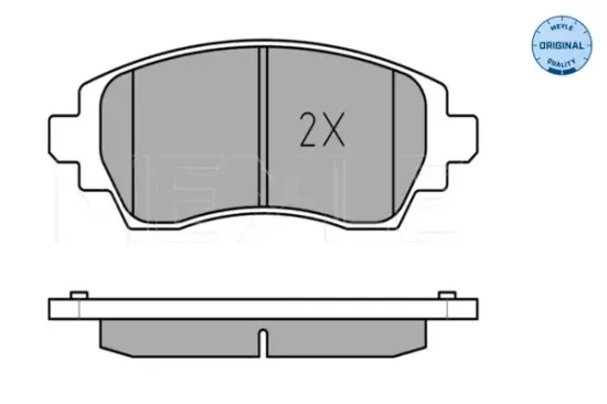 Bremsbelagsatz, Scheibenbremse Vorderachse MEYLE 025 230 8818/W Bild Bremsbelagsatz, Scheibenbremse Vorderachse MEYLE 025 230 8818/W