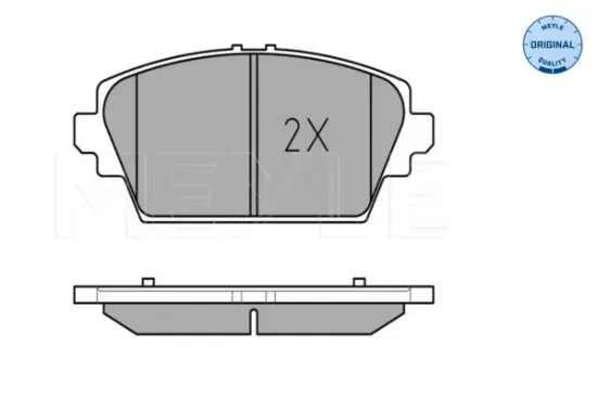 Bremsbelagsatz, Scheibenbremse Vorderachse MEYLE 025 230 9416/W Bild Bremsbelagsatz, Scheibenbremse Vorderachse MEYLE 025 230 9416/W