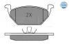 Bremsbelagsatz, Scheibenbremse Vorderachse MEYLE 025 231 3119/W Bild Bremsbelagsatz, Scheibenbremse Vorderachse MEYLE 025 231 3119/W