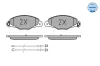 Bremsbelagsatz, Scheibenbremse Vorderachse MEYLE 025 231 3518/W Bild Bremsbelagsatz, Scheibenbremse Vorderachse MEYLE 025 231 3518/W
