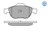 Bremsbelagsatz, Scheibenbremse Vorderachse MEYLE 025 231 4119/W Bild Bremsbelagsatz, Scheibenbremse Vorderachse MEYLE 025 231 4119/W