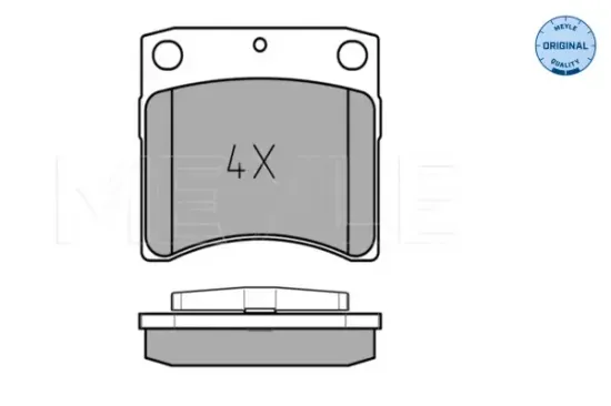 Bremsbelagsatz, Scheibenbremse Vorderachse MEYLE 025 231 7618/W Bild Bremsbelagsatz, Scheibenbremse Vorderachse MEYLE 025 231 7618/W
