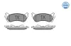 Bremsbelagsatz, Scheibenbremse Hinterachse MEYLE 025 231 8917/W Bild Bremsbelagsatz, Scheibenbremse Hinterachse MEYLE 025 231 8917/W