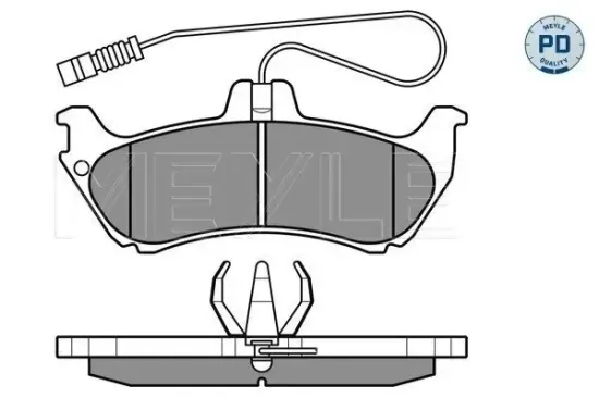 Bremsbelagsatz, Scheibenbremse Hinterachse MEYLE 025 231 9017/PD Bild Bremsbelagsatz, Scheibenbremse Hinterachse MEYLE 025 231 9017/PD