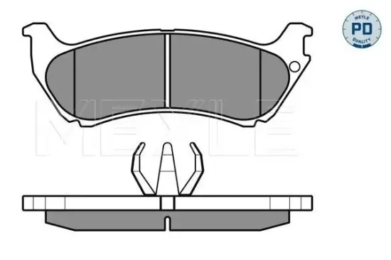 Bremsbelagsatz, Scheibenbremse Hinterachse MEYLE 025 231 9017/PD Bild Bremsbelagsatz, Scheibenbremse Hinterachse MEYLE 025 231 9017/PD