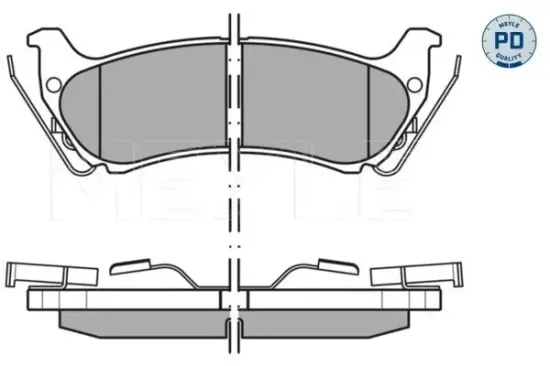 Bremsbelagsatz, Scheibenbremse Hinterachse MEYLE 025 231 9017/PD Bild Bremsbelagsatz, Scheibenbremse Hinterachse MEYLE 025 231 9017/PD