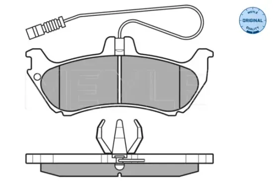 Bremsbelagsatz, Scheibenbremse Hinterachse MEYLE 025 231 9017/W Bild Bremsbelagsatz, Scheibenbremse Hinterachse MEYLE 025 231 9017/W