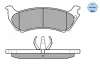 Bremsbelagsatz, Scheibenbremse Hinterachse MEYLE 025 231 9017/W Bild Bremsbelagsatz, Scheibenbremse Hinterachse MEYLE 025 231 9017/W
