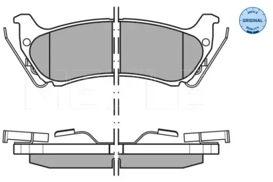 Bremsbelagsatz, Scheibenbremse Hinterachse MEYLE 025 231 9017/W Bild Bremsbelagsatz, Scheibenbremse Hinterachse MEYLE 025 231 9017/W