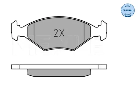 Bremsbelagsatz, Scheibenbremse Vorderachse MEYLE 025 232 2018/W Bild Bremsbelagsatz, Scheibenbremse Vorderachse MEYLE 025 232 2018/W