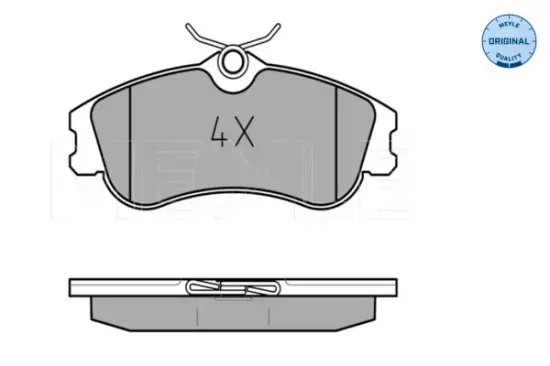 Bremsbelagsatz, Scheibenbremse Vorderachse MEYLE 025 233 4619 Bild Bremsbelagsatz, Scheibenbremse Vorderachse MEYLE 025 233 4619