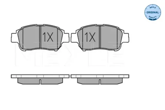 Bremsbelagsatz, Scheibenbremse Vorderachse MEYLE 025 233 4816/W Bild Bremsbelagsatz, Scheibenbremse Vorderachse MEYLE 025 233 4816/W